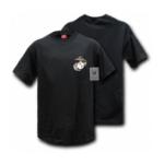Rapid Dominance Marine Globe & Anchor T-Shirt (Black)