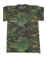 Camouflage T-Shirt (Woodland Camo)