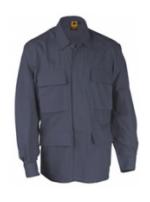4 Pocket BDU Shirt (Poly/Cotton Ripstop)(Navy Blue)