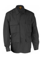 4 Pocket BDU Shirt (Poly/Cotton Ripstop)(Black)