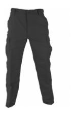 6 Pocket BDU Pants (Poly/Cotton Ripstop)(Black)