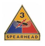 3rd Armored Division Combat Service I.D. Badge