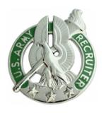 Army Recruiter Identification Badge (Nickel)