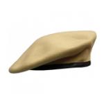 Military Beret (Leather Sweatband)(LightTan)