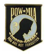 POW * MIA (Black) Pin