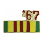 Vietnam Service Ribbon with 67 Pin