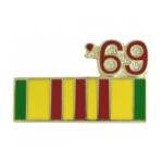 Vietnam Service Ribbon with 69 Pin