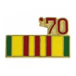 Vietnam Service Ribbon with 70 Pin