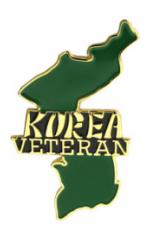 Korea Veteran Map Pin