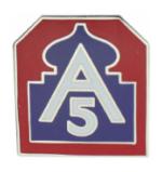 5th Army Pin