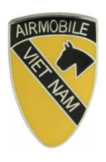1st Cavalry Division Air Mobile Vietnam Pin