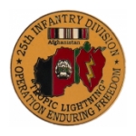 Operation Enduring Freedom 25th Infantry Division Pin