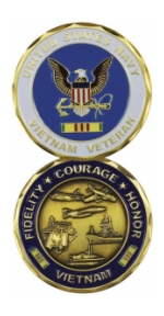 Navy Vietnam Veteran Challenge Coin