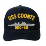 USS Coontz DDG-40 Cap (Dark Navy) (Direct Embroidered)
