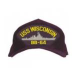 USS Wisconsin BB-64 Cap (Dark Navy)