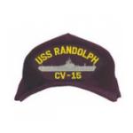 USS Randolph CV-15 Cap (Dark Navy) (Direct Embroidered)