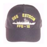 USS Estocin FFG-15 Cap (Dark Navy) (Direct Embroidered)
