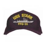 USS Stark FFG-31 Cap (Dark Navy) (Direct Embroidered)