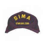 SIMA Gtmo Bay, Cuba Cap with Letters Only (Dark Navy) (Direct Embroidered)