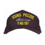 USNS Pecos T-AO 197 Cap (Dark Navy) (Direct Embroidered)