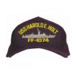 USS Harold E. Holt FFG-1074 Cap (Dark Navy) (Direct Embroidered)