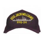 USS Jack Williams FFG-24 Cap (Dark Navy) (Direct Embroidered)