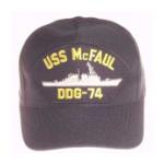 USS Mc Faul DDG-74 Cap (Dark Navy) (Direct Embroidered)