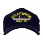 USS Enterprise CVAN-65 Cap (Dark Navy) (Direct Embroidered)