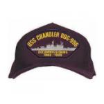 USS Chandler DDG-996 Cap with Decommissioning 82-99 (Direct Embroidered)