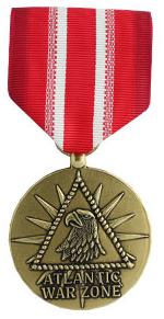 Merchant Marine Atlantic War Zone Medal (Full Size)