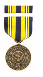 US Navy Commemorative Medal & Ribbon Cased
