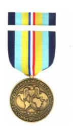 Overseas Service Commemorative Medal & Ribbon Cased