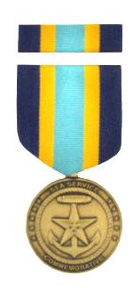 Sea Service Commemorative Medal & Ribbon Cased