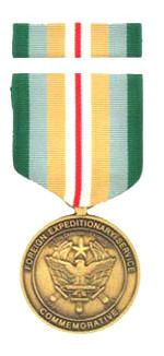 Foreign Expeditionary Service Commemorative Medal & Ribbon Cased
