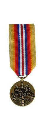Merchant Marine Pacific War Zone Medal (Miniature Size)