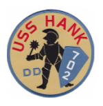USS Hank DD-702 Ship Patch