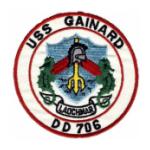 USS Gainard DD-706 Ship Patch