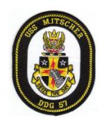 USS Mitscher DDG-57 Ship Patch