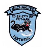 Army 2nd BN 47th Inf  Mechanized Patch