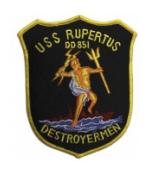 USS Rupertus DD-851 Ship Patch (Destroyerman)