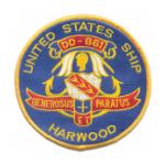 USS Harwood DD-861 Ship Patch