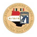 Operation Iraqi Freedom  18th Airborne Corps Pin