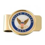 Navy Money Clip