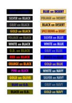 Color Name Tapes