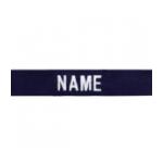 U.S. Coast Guard White on Navy Name Tapes (Rip-Stop)