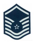 US Air Force E-7 Master Sergeant Outside Window Decal