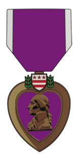 Purple Heart Medal Outside Decal