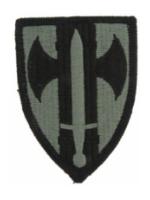 18th Military Police Brigade Patch Foliage Green (Velcro Backed)