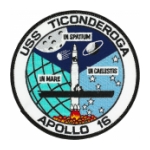 USS Ticonderoga Apollo 16 CV-14 Ship Patch
