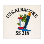 USS Albacore SS-218 Submarine Patch